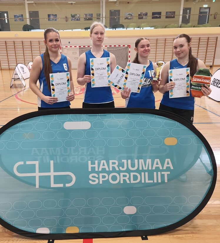 Keila Kooli tüdrukud Harjumaa koolide meistrid 3×3 korvpallis
